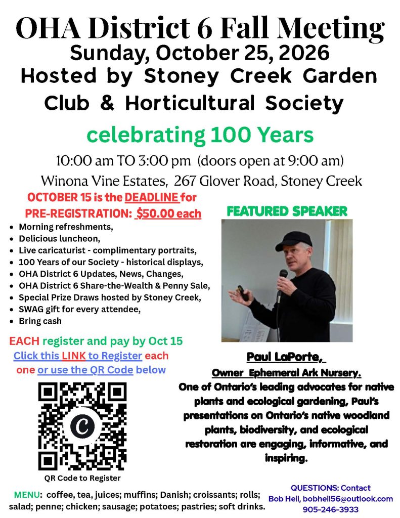 OHA District 6 Fall Meeting poster